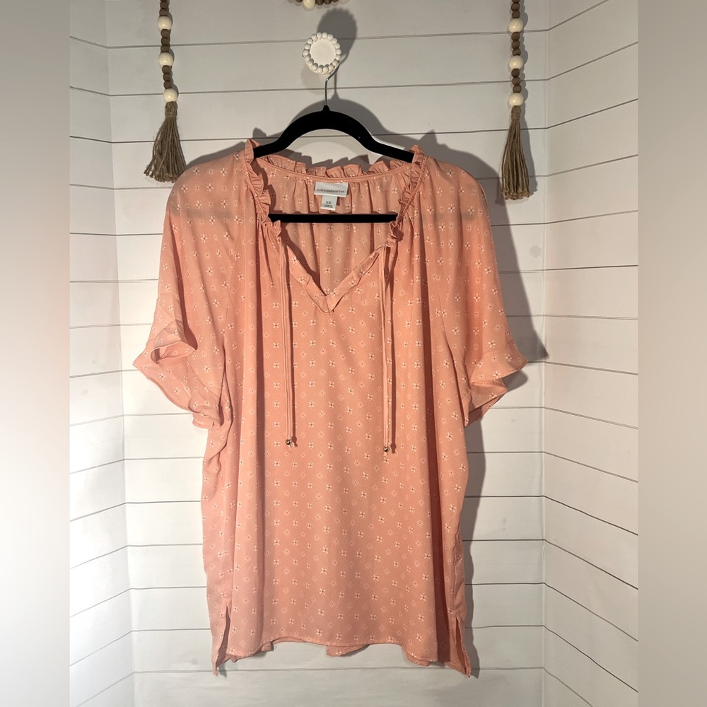 Liz Claiborne XXL light peach blouse